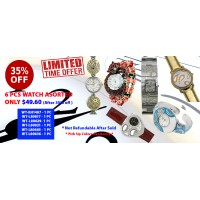 Discount Package: 35% off ( 6 PC ) Assortment Watches - Group 2- PROMO-WATCH-3